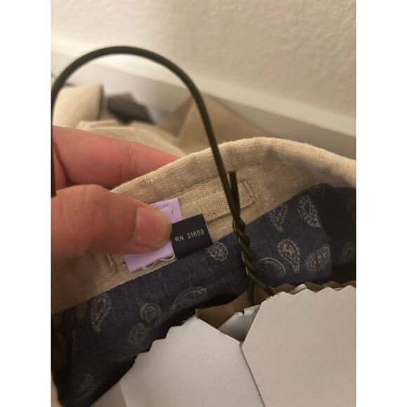 Jos. A. Bank Slim Fit Linen Blend Suit Set size 40 regular/ pants 32by30 - Picture 10 of 13